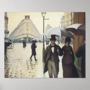 Poster Paris Street, Rainy Day par Caillebotte