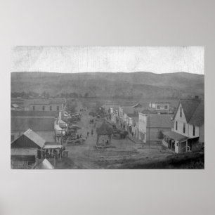 Poster Paris, TexasVue aérienne de TownParis, TX