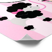 Poster Paris Tour Eiffel Brunette Girl (Coin)