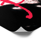 Poster Paris Tour Eiffel rose (Coin)