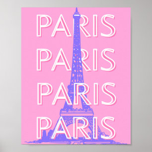 Poster Paris Travel Art, Travel Art, Rose