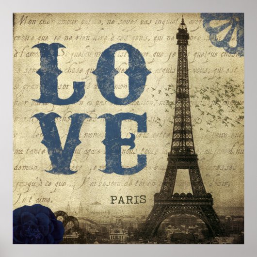 Poster Paris vintage (Devant)