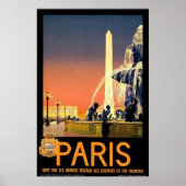 Poster Paris vintage (Devant)