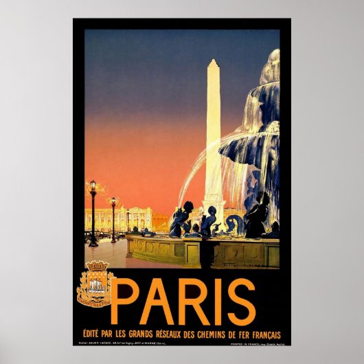 Poster Paris vintage (Devant)