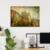 Poster Paris vintage (Bureau à domicile)