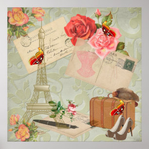 Poster Paris vintage