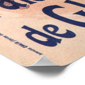 Poster Paris vintage Champs Elysées patin à glace (Coin)