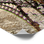 Poster Paris vintage, Tour Eiffel (Coin)