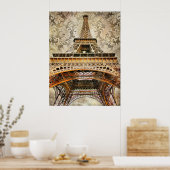 Poster Paris vintage, Tour Eiffel (Cuisine)