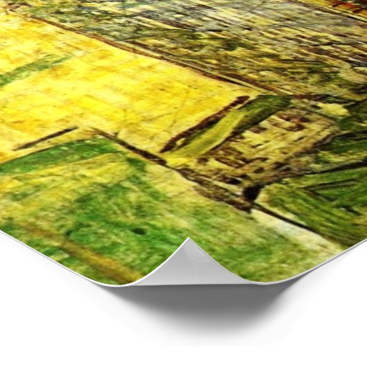 Poster Paris Vue depuis la chambre de Vincent par Vincent (Coin)