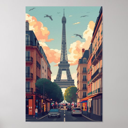 Poster Paris Wall Art Print (Devant)