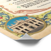 Poster Parish Titulaire Fête Jour d'indulgence Plaque (Coin)