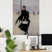 Poster Parisienne Place de la Concorde (Bureau à domicile)