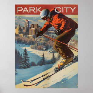 Poster Park City Travel d'inspiration vintage