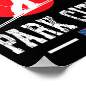 Poster Park City Usa Station de ski Rocky Mountains Ameri (Coin)