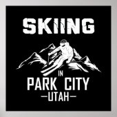Poster Park City Utah ski (Devant)