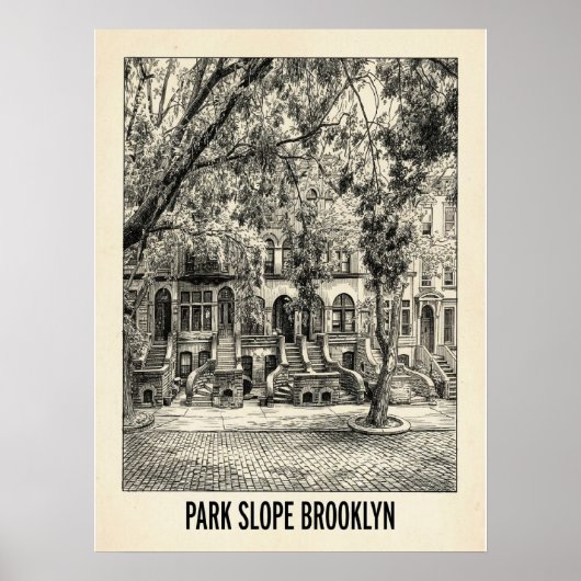 Poster Park Slope Brooklyn New York (Devant)
