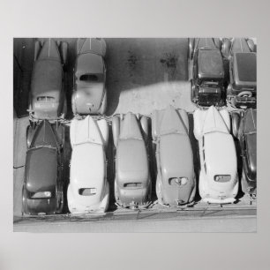 Poster Parking, 1940. Photo ancienne