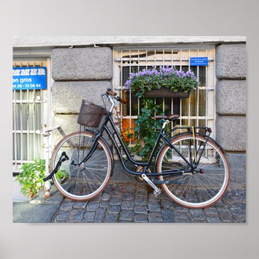 Poster Parking à vélo interdit, Copenhague, Danemark (Devant)