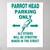 Poster Parking uniquement (Devant)
