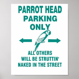 Poster Parking uniquement