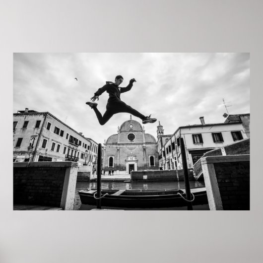 Poster Parkour à Venise (Devant)