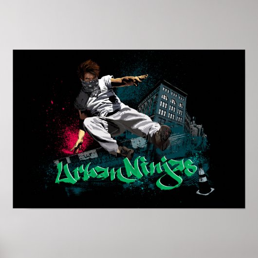 Poster Parkour - Ninjas urbains (Devant)