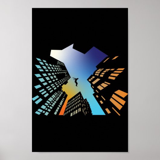 Poster Parkour Skyline (Devant)