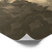 Poster Parkour Urban Obstacle Course Modern Sepia (Coin)