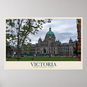 Poster Parlement et port de Victoria