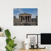 Poster Parlement, Wien Österreich (Bureau à domicile)