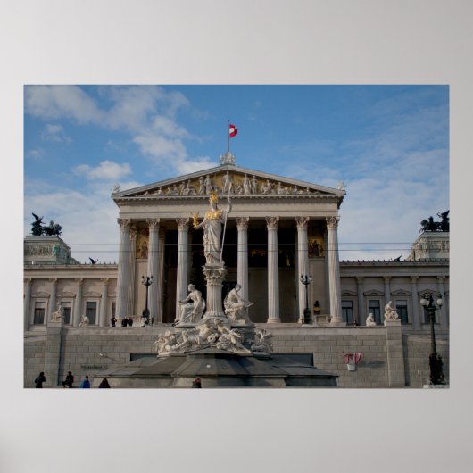 Poster Parlement, Wien Österreich (Devant)