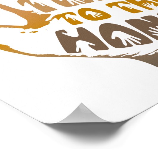 Poster Parler À La Main (Coin)