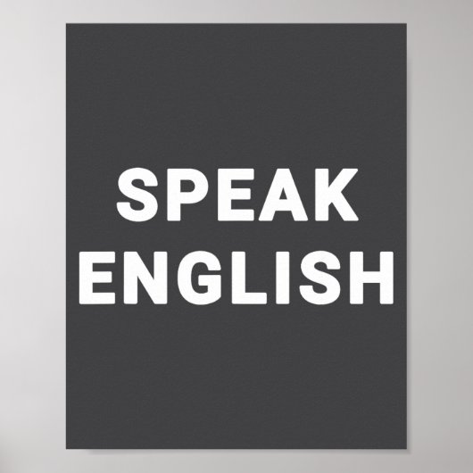 Poster Parler anglais Citation drôle (Devant)