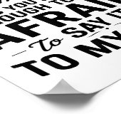 Poster Parler dans mon dos signifie simplement que vous ê (Coin)