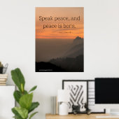 Poster Parler de paix (Bureau à domicile)