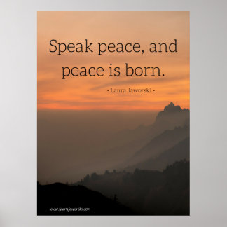 Poster Parler de paix