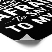 Poster Parler derrière mon dos signifie simplement que vo (Coin)