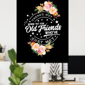 Poster Parler encore pour les amis anciens (Bureau à domicile)