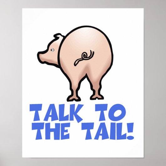 Poster Parlez à Tail Piggy Pig (Devant)