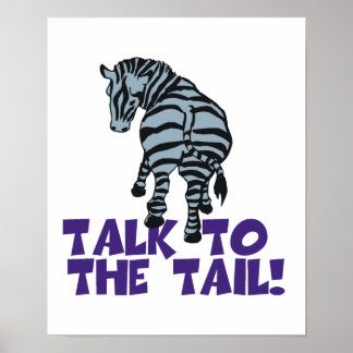 Poster Parlez à Tail Zebra