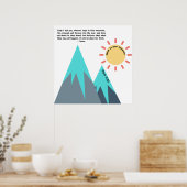 Poster Parlez à votre Écriture de montagne (Cuisine)