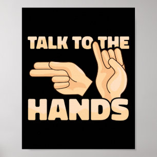 Poster Parlez Aux Mains Langue Signale Américaine 2