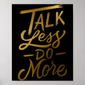 Poster Parlez moins Faites plus (Devant)