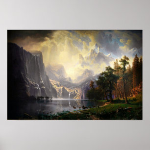 Poster Parmi la Sierra Nevada par Albert Bierstadt