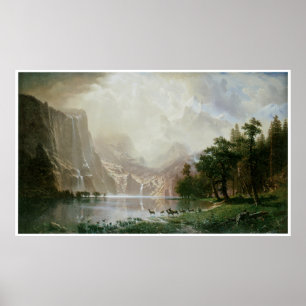 Poster Parmi les montagnes de la Sierra Nevada, Californi