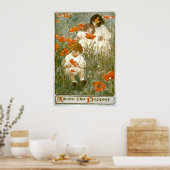 Poster Parmi les pavots 1904 (Cuisine)