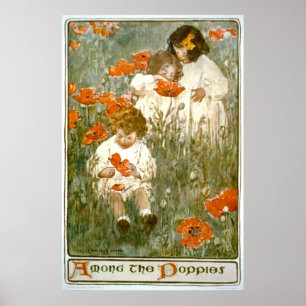 Poster Parmi les pavots 1904