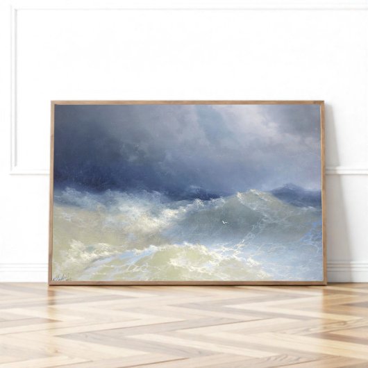 Poster Parmi les vagues, Aivazovsky