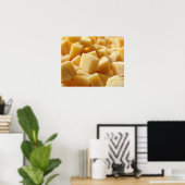 Poster Parmigiano Reggiano fromage en cubes (Bureau à domicile)